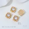 Atacado Prata Banhada a Ouro 14K Prata Banhada Zircônia Redonda Gota d'Água Porosa Contas Soltas DIY Pulseira Colar Acessórios de Joias