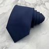 Vestido Corbata de Negocios Poliéster Teñido en Hilo de Alta Densidad Simple Liso Color Sólido Brillo 8 cm Negro Azul Marino Gris Borgoña