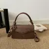 Bolso de mano pequeño cuadrado texturizado popular de este año para mujer, Nuevo artículo de Otoño 2026, color liso, patrón de diamantes, bolso de hombro único, para ir al trabajo, bolso cruzado
