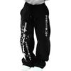 Pantalones casuales de moda hip-hop de alta calle transfronterizos de AliExpress para hombre, ajuste holgado de verano, estilo de pierna recta de nicho, en stock, pantalones largos versátiles