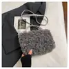 2026 Moda Transfronteriza Bolso de Peluche Cubo Nuevo Elegante Nicho Diario Elegante Bolso de Hombro Cruzado para Mujer
