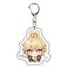 Llavero Transparente Raiden Xiao Zhongli Hu Tao Merchandising de Anime Colgante Acrílico Doble Cara Encanto para Bolsa Hecho a Medida