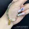 Nuevo Pulsera de Ojo de Gato Rojo Púrpura Diseño Original DIY Cristal Ágata Moda Versátil Pulsera de Círculo Único Estilo Xiaohongshu
