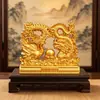 Estoque de fábrica: Figuras de dragão e fênix em liga, decorações em estilo relevo para casa, sala de estar ou escritório, ornamentos auspiciosos estilo chinês, perfeitos como presentes