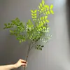 Hojas de helecho artificiales, hojas de rama grande, helecho alpino, hojas de robinia, hojas decorativas para paisajismo de jardines, accesorios de jardinería y paisajismo