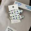 Presilha de Cabelo Retro de Bolinhas Estilo Coreano com Toque de Luxo, Presilha Oval Bb, Presilha Lateral, Acessório de Cabelo para Franja e Cabelos Soltos para Mulheres