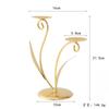 2025 Novo Estilo Artesanato de Ferro Enfeites Criativos Castiçal Formato Tulipa Decorações Versáteis para Mesa de Sala de Estar