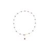 Accesorios de Collar de Perlas de Agua Dulce Natural Moradas para Mujer, Cadena para Clavícula de Verano de Gama Alta, Joyería de Cadena para el Cuello de Nicho