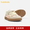 Zapatos Balabala para Niñas, Tenis de Caña Baja, Zapatos Antideslizantes Nuevos de Otoño 2025 para Niños, Dulce Diseño de Bloques de Color