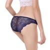 Calcinha feminina de peça única, sem costura, respirável, com renda, em tecido de barreira inferior 981 algodão Ice Silk, modelo sexy de cintura baixa.