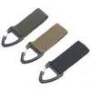 Clip de Mochila Táctico de Correa de Nylon Hebilla Triangular de un Solo Punto Mosquetón Multifuncional Llavero de Accesorio Táctico