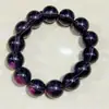 Pulsera de Jade Blanco Rosa Hielo 12mm Dedos Suave Gradiente Polvo Pulsera Caperucita Roja con Portátil Regalo para Estudiante