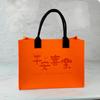 Exposición de Personalización de Bolsas de Fieltro Corporativo 2027 Bolso Tote de Fieltro Año del Cordero Bolso de Mano Publicitario de Fieltro Logo Personalizado