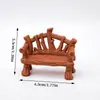 Novo produto transfronteiriço: Acessórios para móveis de casa de bonecas impressos em 3D, ornamento de mini banco da floresta em miniatura