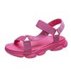 Comercio Exterior Transfronterizo 2026 Verano Nuevo Estilo Chanclas Planas para Exteriores Talla Grande Sandalias Romanas de Velcro para Mujer