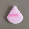 Esponja de Polvo Suelto de Doble Cara Triangular Flocada Transfronteriza Esponja de Maquillaje con Cojín de Aire Esponja de Polvo Denso Terciopelo de Cristal Súper Suave Esponja de Polvo Forma de Gota de Agua