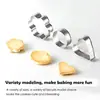Set de Acero Inoxidable Transfronterizo Elegante de 30 Piezas Horneado Corazón Molde de Corte Geométrico Molde para Galletas Pastel Estrella Fondant Fruta Corte