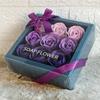 Regalo de San Valentín: Caja de Regalo de 9 Flores de Jabón de Rosa Artificial, Creativo para Cumpleaños, Evento de Empresa, Recuerdo de Boda, Souvenir