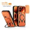 Capa Protetora Anti-Queda com Anel Sky Ring e Janela Deslizante para Xiaomi 17Promax Xiaomi Poco M8Pro com Suporte