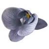 Flor de Falenopsis Individual Simulada 3D de Alta Gama PU Dorado Púrpura DIY Accesorios para Pared de Flores de una Sola Cabeza Material Floral Flor Artificial