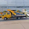 Vehículo de Trabajo Aéreo de 23m Elevador de Brazo Telescópico Plataforma de Trabajo Aéreo Vehículo de Trabajo Aéreo Placa Azul