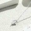 Collar de Corazón con Circonita de Plata S925 Joyería Transfronteriza para Mujer Colgante de Plata de Alta Gama para Mujer Collar de Perla de Plata de Ley Lujo Ligero