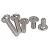 Tornillos para Cuna Muebles Cama de Madera Escritorio Gabinete Accesorios de Ferretería Tornillos Biselados Niquelados Cabeza Plana Phillips M6