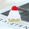 Directo de fábrica sombrero de lana tejido coreano accesorios decorativos de pompón de lana hechos a mano mini sombrero de Navidad al por mayor