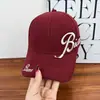 Novo Boné de Baseball Bordado com Letras Estilo Coreano com Circunferência de Cabeça Grande, Boné Viseira de Proteção Solar para Uso Externo no Verão Que Faz o Rosto Parecer Menor