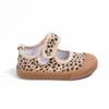 26 Zapatos Cuadrados para Niños Estampado de Leopardo Personalizado de Primavera y Otoño con Velcro Estilo Coreano de Corte Bajo y Punta Cuadrada Zapatos de Suela Inyectada para Niñas