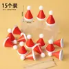 Chapéu Mini com Laço Estilo Coreano Decoração de Bolo Ornamento Pom-Pom Chapéu de Aniversário Decoração de Mesa de Confeitaria