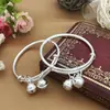 Pulseira de Sino Infantil em Prata 999 Pulseira de Prata Infantil Estilo Étnico Produto de Topo em Prata Esterlina Presente Lua Cheia Bebê