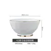 Cuenco de Cerámica de Lujo de Entrada Avanzada Jingdezhen Phnom Penh Hueso de China Cerámica para el Hogar Cuenco para Gachas Cuenco para Fideos Cuenco Grande para Sopa Nuevo Cuenco para Arroz para el Hogar
