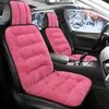 Almofada de Assento de Carro Transfronteiriça Inverno Quente Veludo de Cristal Almofada de Assento Espessada Assento Único Quadrado Pad Sem Laço Antiderrapante Almofada de Assento de Comércio Exterior