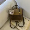 Bolsa de Nicho Nueva de Invierno 2025 Mochila de Moda Portátil para Mujer Mochila Escolar Coreana Mochila de Viaje Retro
