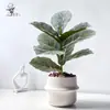 Planta Verde Simulada em Vaso Cisne Negro Árvore Artificial Planta Falsa Árvore Artificial Planta Verde Artificial Bonsai Decoração de Chão para Interior