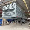 Fabricante Fornece Semirreboque de Transporte de Grãos de 5 Eixos Tipo Baú, Semirreboque Auto-Descarregável com Viragem Lateral