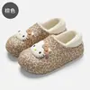 Chinelos de Algodão Sanrio Femininos Inverno Mais Veludo Impermeáveis Fechados Sapatos de Algodão Solado Grosso Casa Desenho Animado Pontos Chinelos de Algodão Femininos Atacado