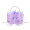 Bolso de mano de princesa moderno para niños, Monedero lindo para niñas pequeñas, Bolso cruzado de hombro elegante con encaje