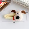 Bonita horquilla de peluche con forma de cachorro de esponja de dibujos animados para mujer, divertida y divertida, accesorio para el pelo para chica estudiante, para otoño e invierno.