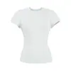26131-2026 Primavera/Verano Nuevo Top Camiseta Base Adelgazante Sexy Estilo Europeo y Americano Moda Camiseta de Manga Corta con Cuello Redondo para Mujer