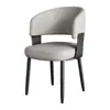 Cadeiras de jantar simples, adequadas para uso doméstico, mesas de jantar e restaurantes; estilo de luxo leve, com braços e encostos, ideal para salas de jantar, hotéis e salas de reunião; cadeiras de couro estofadas