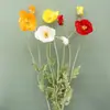 Amapola Iceberg Yumengren, flor de amapola artificial, arreglo floral para bodas, decoración del hogar y fines decorativos