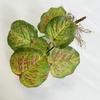 Planta Artificial Begonia Redonda de 7 Cabezas Impresa en 3D con Mango Planta Verde Fondo de Hoja Verde Decoración de Pared Hoja Falsa Venta al por Mayor