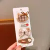 Pasador para el Cabello Infantil Lindo Pasador de Peluche Nuevo Estilo Pinza para Flequillo de Niña Bebé Accesorios para el Cabello de Tela Pinza de Pato Pinza de Mariposa Tocado