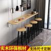 Estante de pared de madera maciza al por mayor, partición de una línea, mesa plegable sin perforaciones, mesa de comedor para el hogar, mesa de pared de carga