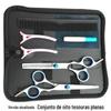 Tesouras de Cabeleireiro Barbeiro franja tesouras retas tesouras de dente tesouras finas salão de beleza crianças família conjunto de ferramentas de cabeleireiro Atacado