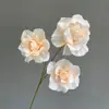 Simulação de 3 Galhos Longos Arranjo de Casamento Rosa Diamante Caminho de Flores Rosa Empréstimo Flor Rosa Rosa Leffie Flor Decorativa