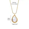 Collar Transfronterizo para Mujer, Acero Inoxidable Chapado en Oro de 18 Quilates, No se Desvanece, Forma de Corazón, Nicho, Lujo Ligero, Elegante Cadena para Clavícula Joyería, Nuevo