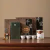 Set de Té con Incienso Set de Regalo, Una Tetera y Tres Tazas, Soporte para Varillas de Incienso, Regalo para Eventos de Negocios para Clientes, Souvenir Conmemorativo, Personalizable